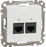Schneider Electric SDD111462 Sedna D/E - Datová zásuvka 2xRJ45 kat. 6 UTP, Bílá