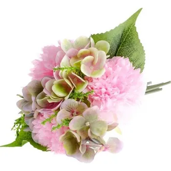 umělá květina Umělá kytice - pivoňka s hortenzií