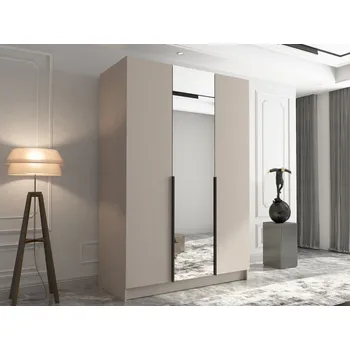 Nábytek MIRJAN Mirpat II 150 cm kašmír / kašmír + černá