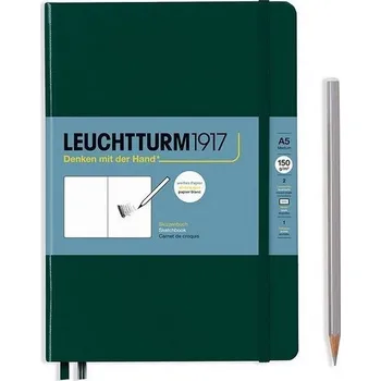 Forest Green, Sketchbook Medium (A5), 112 pages, 150g/m2 paper, plain