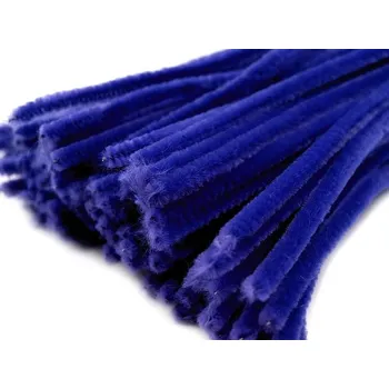 Hobby drát Chlupaté modelovací drátky Ø6 mm délka cca 30 cm, 20 kusů - 12 modrá námořnická