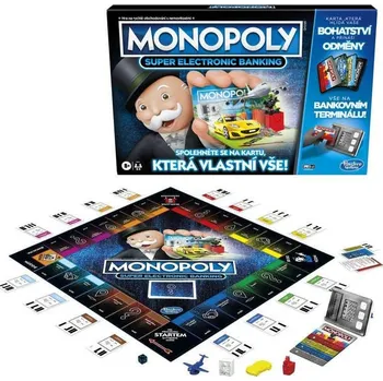 Desková hra Monopoly Super elektronické bankovnictví CZ - rodinná hra