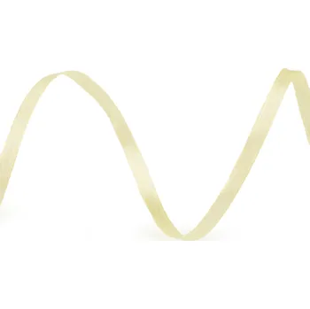 Atlasová stuha šíře 3 mm, barva 02 vanilková