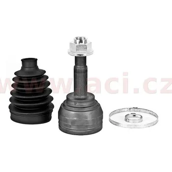 Poloosa kola homokinetický kloub u kola průměr 54 mm, 25 vnějších drážek, 29 vnitřních drážek GLO