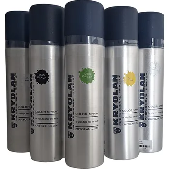 Karnevalový doplněk Barva na vlasy ve spreji - Kryolan Color Spray, barva červená 150ml