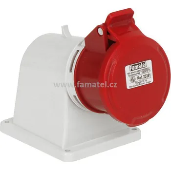 vypínač a zásuvka Famatel 23351 Zásuvka vestavná IP44/400V/16A/5P 6h, úhel 90° - SpeedPRO