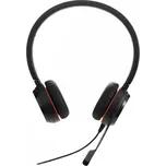 Jabra Evolve 20SE MS Stereo Sluchátka s mikrofonem Kabel Přes hlavu Kancelář / call centrum USB Typ-A Bluetooth Černá