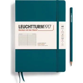 Leuchtturm1917 Zápisník Pacific Green Medium A5 linkovaný