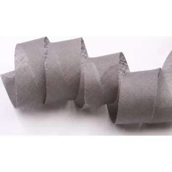 Lemovací šikmý proužek - Bavlněný - Nezažehlený - Šedý