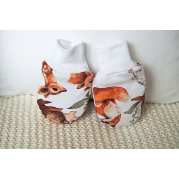 Rukavice AMÁLKA Zateplené rukavičky bez palečku, lesní zvířátka Velikost: 68-80