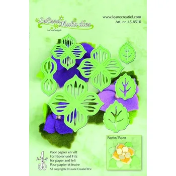 Výtvarná sada Vyřezávací a embosovací kovové šablony - Fialka 7 ks