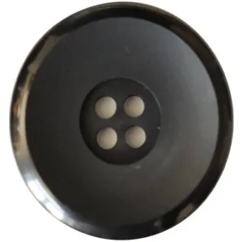 Knoflík Knoflík černý 423/70 - Černá, 44 mm