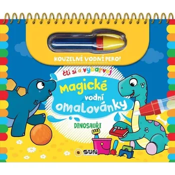 omalovánky Dinosauři - Čti a vybarvuj Magické vodní omalovánky