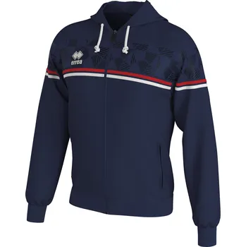 ERREA´ ERREA DRAGOS Unisex bunda s kapucí BARVA: tmavě modrá - červená - bílá, Velikost: L Unisex bunda s kapucí – výprodej