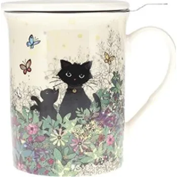 Hrnek 370 ml s pokličkou a sítkem TIS34H02 BUG ART KIUB