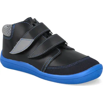 Barefoot dětské kotníkové boty Beda - Dan s okopem modré Velikost: 24