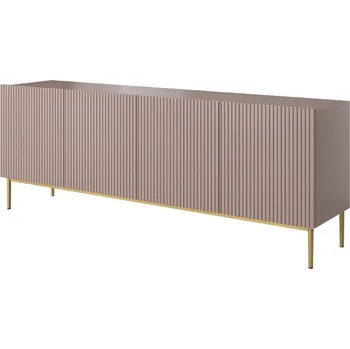 Ložnicová sestava Komoda Nicole, starorůžová / zlatá