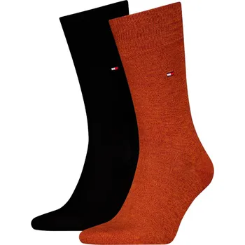 Pánské ponožky TOMMY HILFIGER TH MEN SOCK CLASSIC 2P DEEP ROUGE 371111 133 39-42 Velikost: 39-42