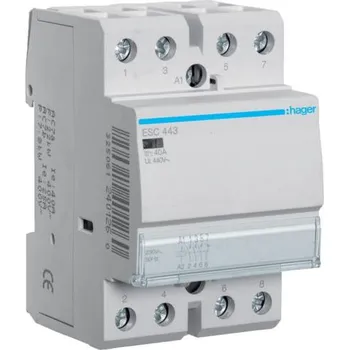 Stykač Hager ESC443 Stykač 40A, 3S+1R, 230V AC