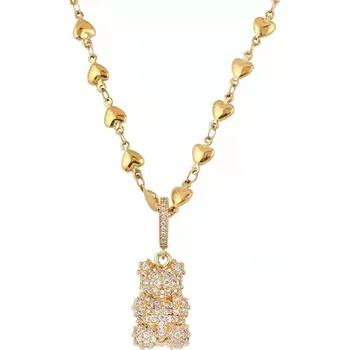 Módní doplněk Carla Dámský náhrdelník Madii zlatá One size