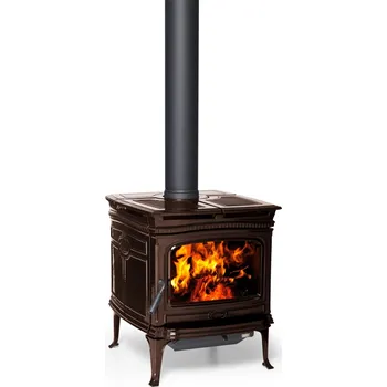 Krbová kamna Pacific Energy Alderlea T5 Majolica brown hnědý smalt kanadská krbová kamna