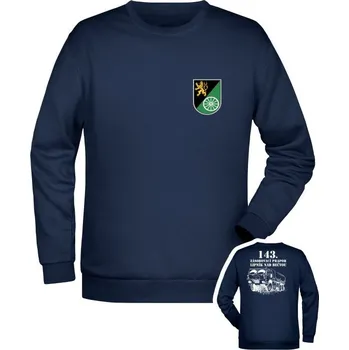 Pánská mikina Mikina 143. zásobovací prapor (Lipník nad Bečvou) - T815 8x8 - námořní modrá