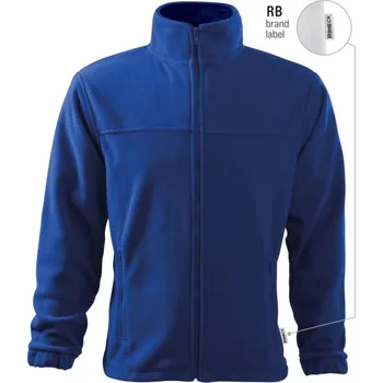 Pánská mikina RIMECK Mikina Jacket 501 na zip, fleece, pánská MAL-501RB14 M Modrá královská (s labelem)