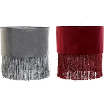 Stojací lampa Stínítko lampy DKD Home Decor Polyester Kov (30 x 30 x 29 cm) (2 ks)