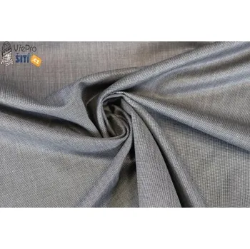 Metráž - Oblek Vir.Vl/Pes/Vis ŠEDÁ KOSTIČKA 17911 - látka na obleky a kostýmy - Šedá, 155cm