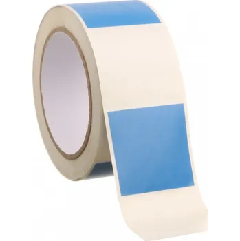 Traiva s.r.o. Označení prosklených dveří, čtverce 50 x 50 mm Varianty: Samolepka 50 x 50 mm tl. 0.1 mm, délka 1m - červený - Kód: 04653