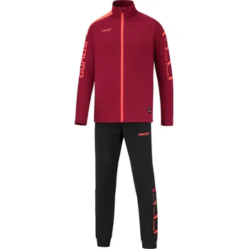 Saller SQUAD50 Tepláková - tréninková souprava BARVA: 176 tmavě červená-černá-neon oranžová, Velikost: XL Funkční tréninkový set S.Dry-Tech