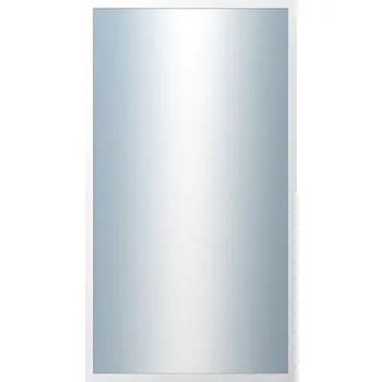 Zrcadlo DANTIK - Zrcadlo v rámu 50x90 | PERLA bílá lesklá vysoká