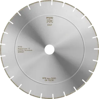Řezný kotouč Pferd 68430037 | Diamantový řezný kotouč pro umělé hmoty (GFK a CFK) a zelenou keramiku D1A1R 300-2,5-30,0 D 427 GAS2