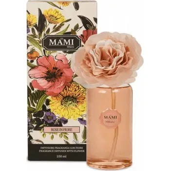 Aroma difuzér Rose in Fiore - Růže v Rozkvětu, Luxusní květinový difuzér, 100ml