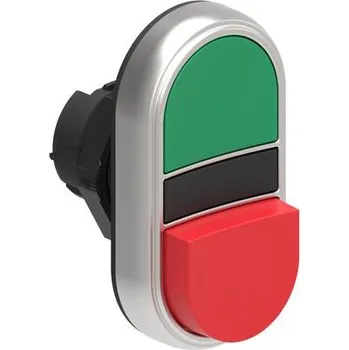 RC model auta LOVATO Electric LPCB7213 Dvoutlačítková plastová hlavice zelená/červená bez symbolů lícující + vystouplé