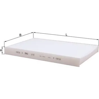 Ventilátor topení a klimatizace Filtr, vzduch v interiéru MAHLE LA 93