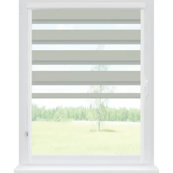 Roleta Dekodum Roleta den a noc v bílé kazetě soft, 30 x Standardní (do 150 cm) šedá