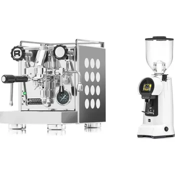 Kávovar Rocket Espresso Appartamento, white + Eureka Helios 75, white