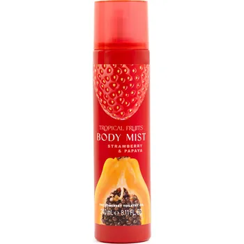 Tělový sprej Somerset Toiletry Tropical Fruits – Jahoda & Papája Tělová mlha, 240 ml