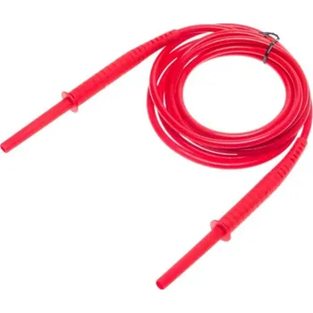elektrický kabel Sonel 3 m červený kabel 11 kV (banánové zástrčky)