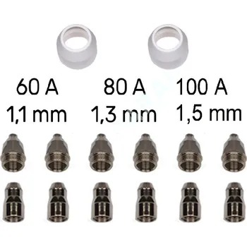 plazmová řezačka Servisní sada velká pro hořák P-80