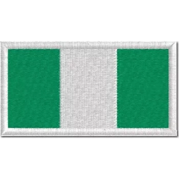 Nášivka Pelisport Nigerijská vlajka 6 x 3 cm