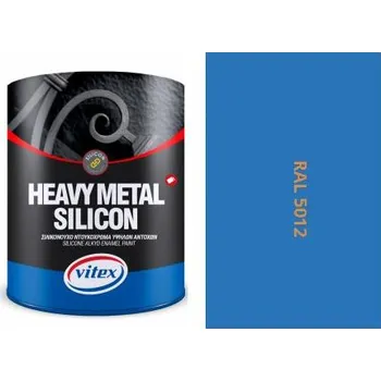 barva na kov Vitex Heavy Metal Silikon - Alkydová Barva Na Kov Ral 5012 Světle Modrá 750ml