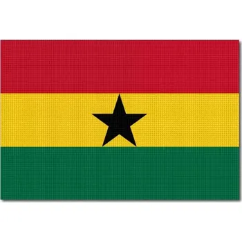 Vlajka Pelisport Ghanská vlajka tištěná 6 x 4 cm