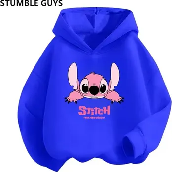 Chlapecký svetr Lilo & Stitch Pohodlná dětská mikina s kapucí "Lilo & Stitch" Barva: modrá, Velikost: 130 (7-8 let)