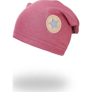 Čepice Little Angel Čepice spadlá hřejivá - tm.starorůžová Velikost čepic: 3 | 42-44 cm