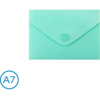 Obálka Obal spisový s klopou a drukem A7 pastel zelený