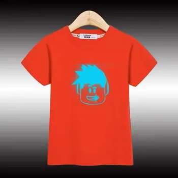 Dívčí tričko Roblox Dětské bavlněné tričko "Roblox" se svítícím obrázkem Barva: Červená, Velikost: 150/ 12 let