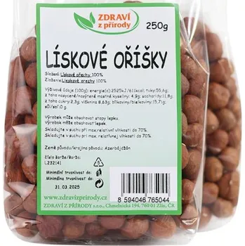 IPJ NATUR s.r.o. Lískové ořechy 250g ZP 58