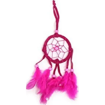 Lapač snů MALS Lapač Snů - Tyrkysový/Ružový/Fialový Barva: Růžová